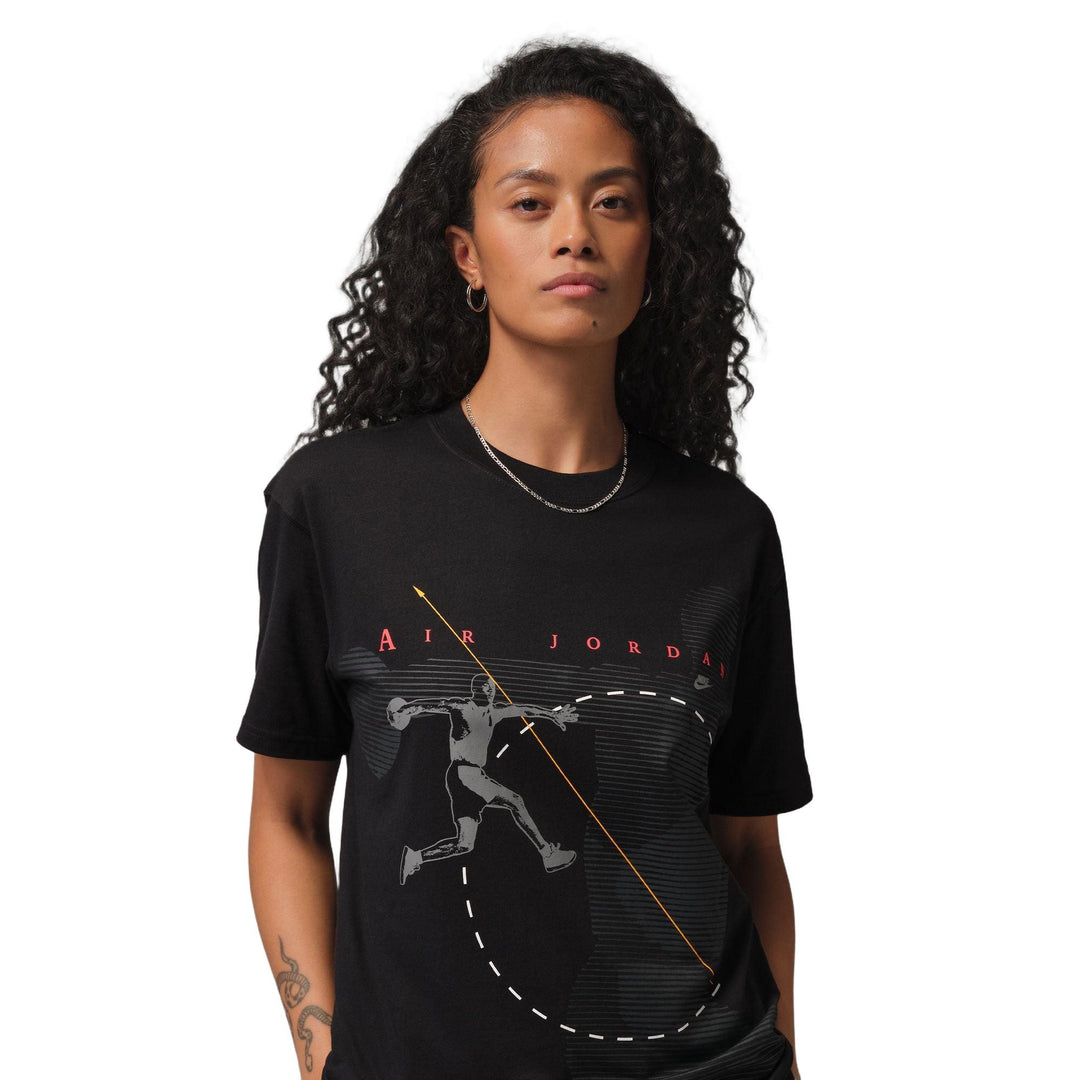 Women's Jordan Flight Graphic T-Shirt - Black/Smoke Grey 1