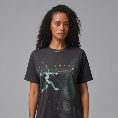 Women's Jordan Flight Graphic T-ShirtDark Smoke Grey/Black 1