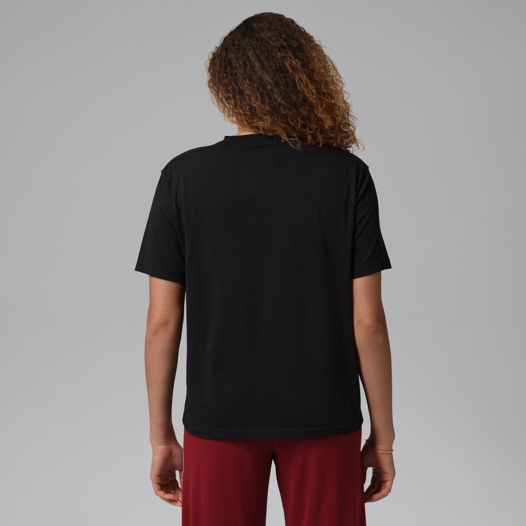 Womens Jordan Lips Graphic T-Shirt - Black/White 4