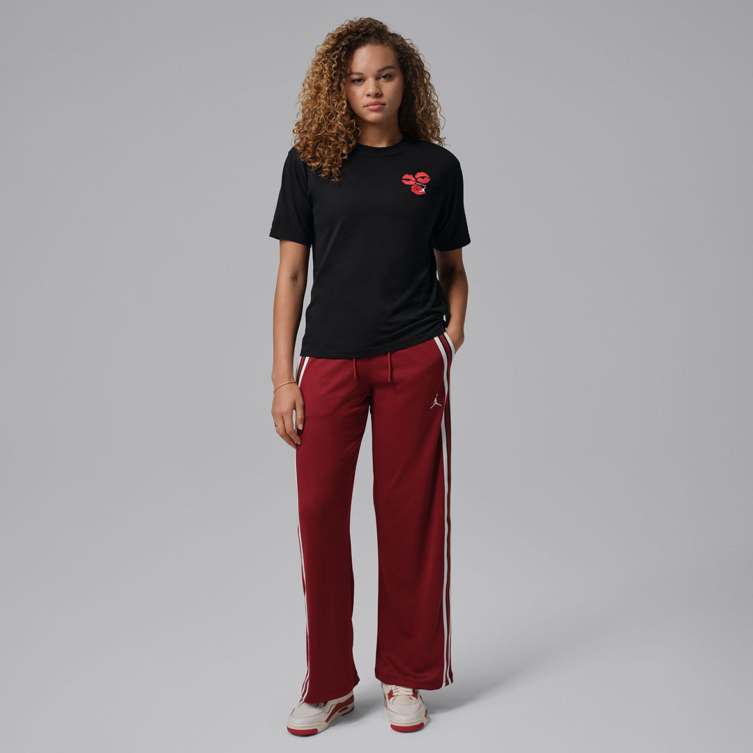 Womens Jordan Lips Graphic T-Shirt - Black/White 5