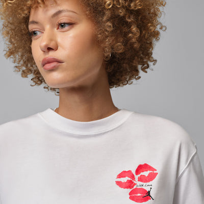 Women's Jordan Flight Graphic T-Shirt - White/Black 2
