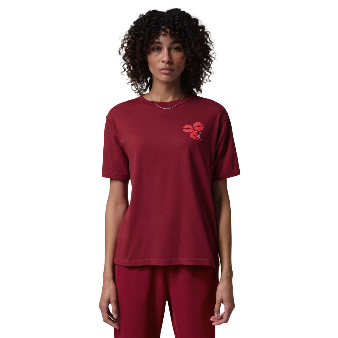Women's Jordan Flight Graphic T-Shirt - Team Red/White 1