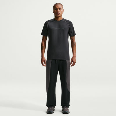 Men's Nike Tech Color-Block Open-Hem Fleece Pants - Black/Anthracite/Black 1