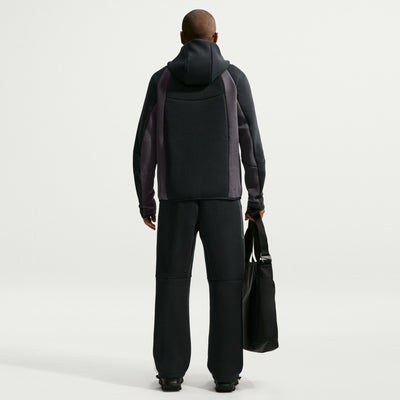 Men's Nike Tech Color-Block Full-Zip Fleece Windrunner Jacket - Black/Anthracite/Black 4