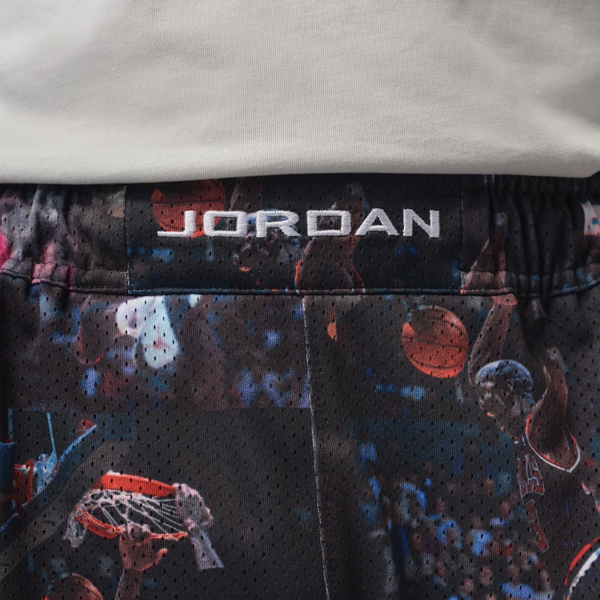 Men's Jordan Flight Printed Cat Scratch Shorts - Black 5