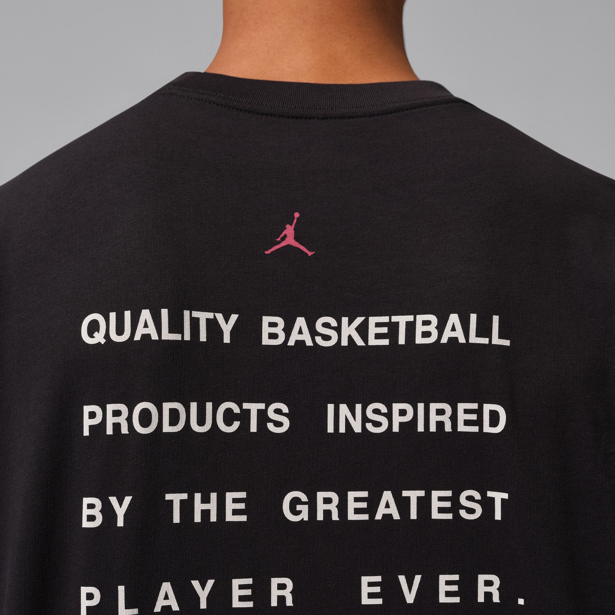 Men's Jordan Flight Script T-Shirt - Black/Gym Red 2
