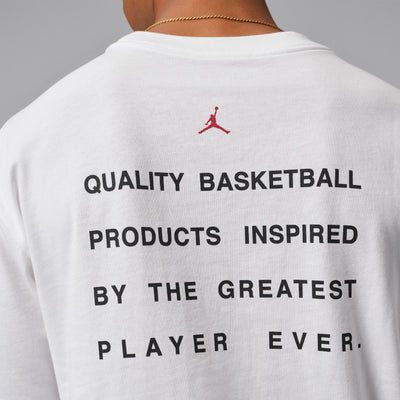 Men's Jordan Flight Script T-Shirt - White/Gym Red 3