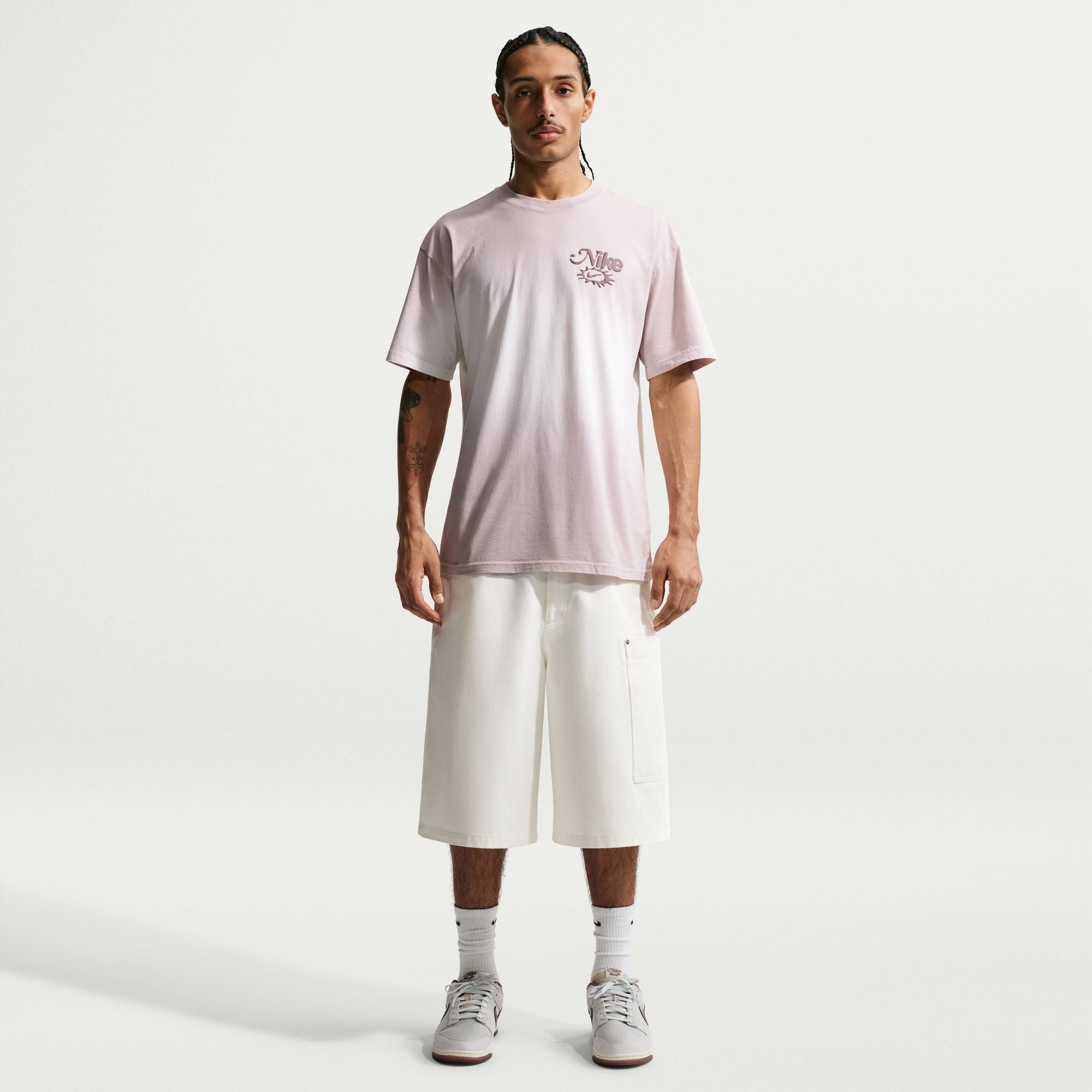 Men's Nike Sportswear Lifestyle Dunk Dip Dye T-Shirt - Sail/Moon Particle 5