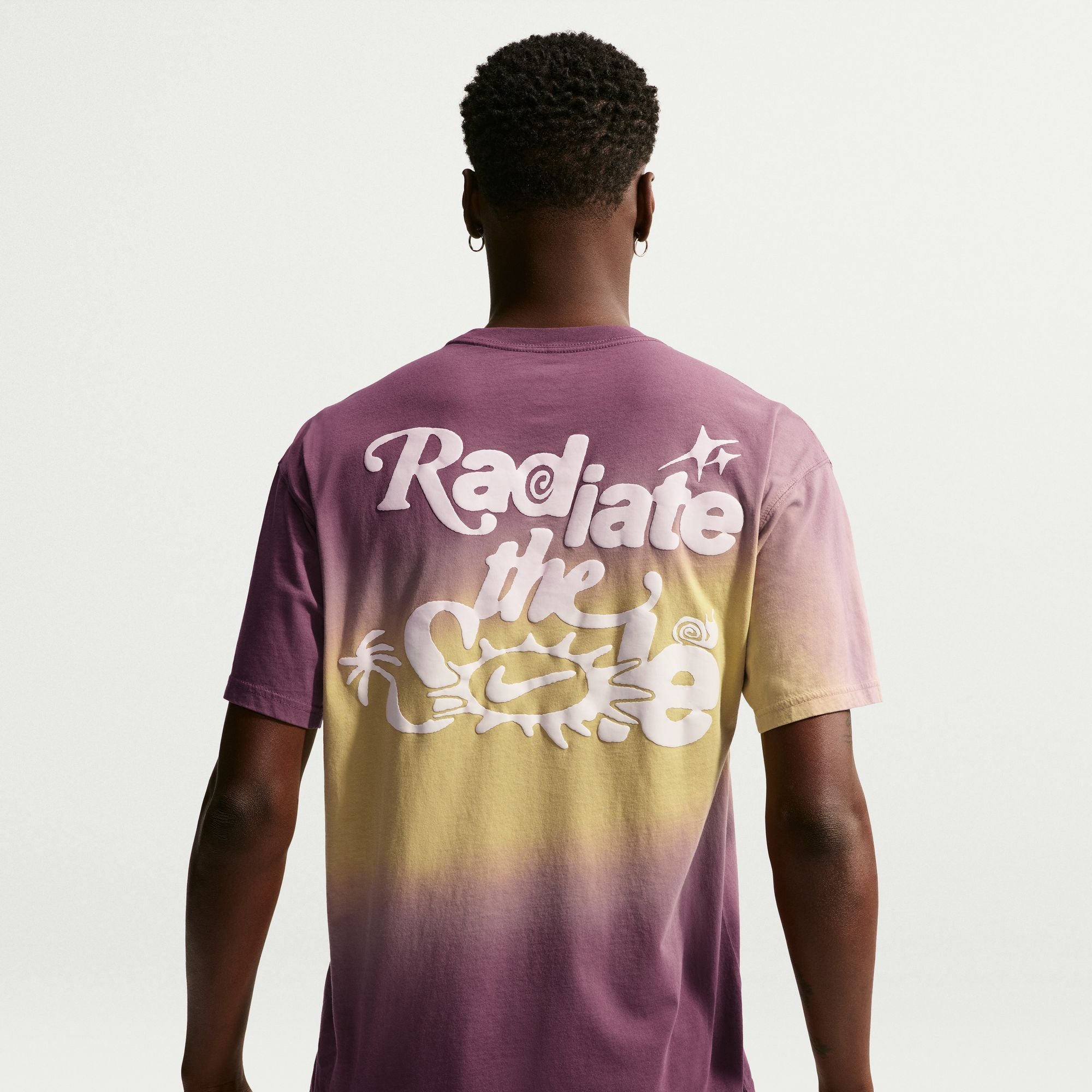 Men's Nike Sportswear Lifestyle Dunk Dip Dye T-Shirt - Buff Gold/Tattoo 4