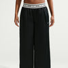 Women's Nike Sportswear Loose Mid-Rise Satin Trousers - Black/Sail