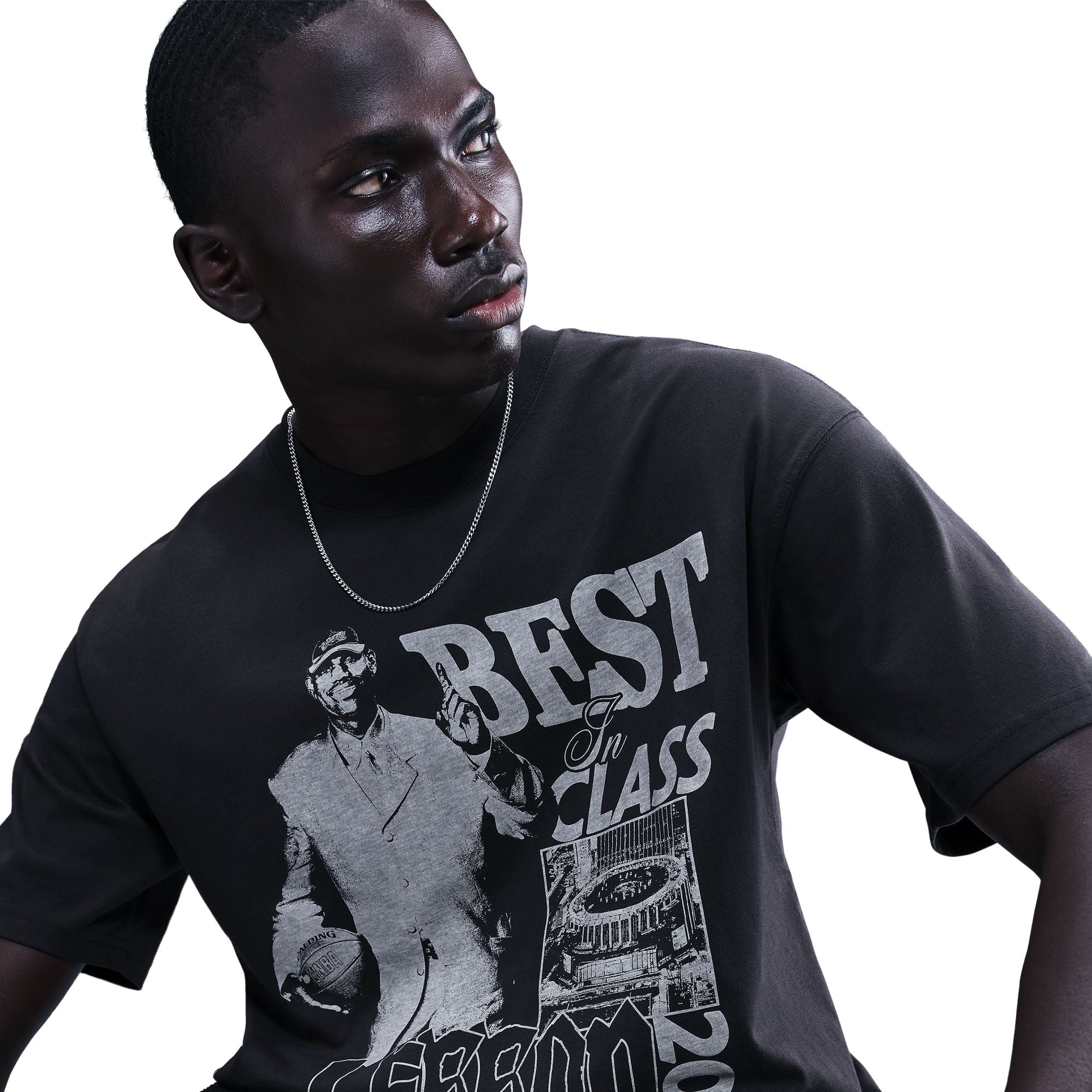 Men's LeBron "Best In Class" Basketball T-Shirt - Off-Noir 1
