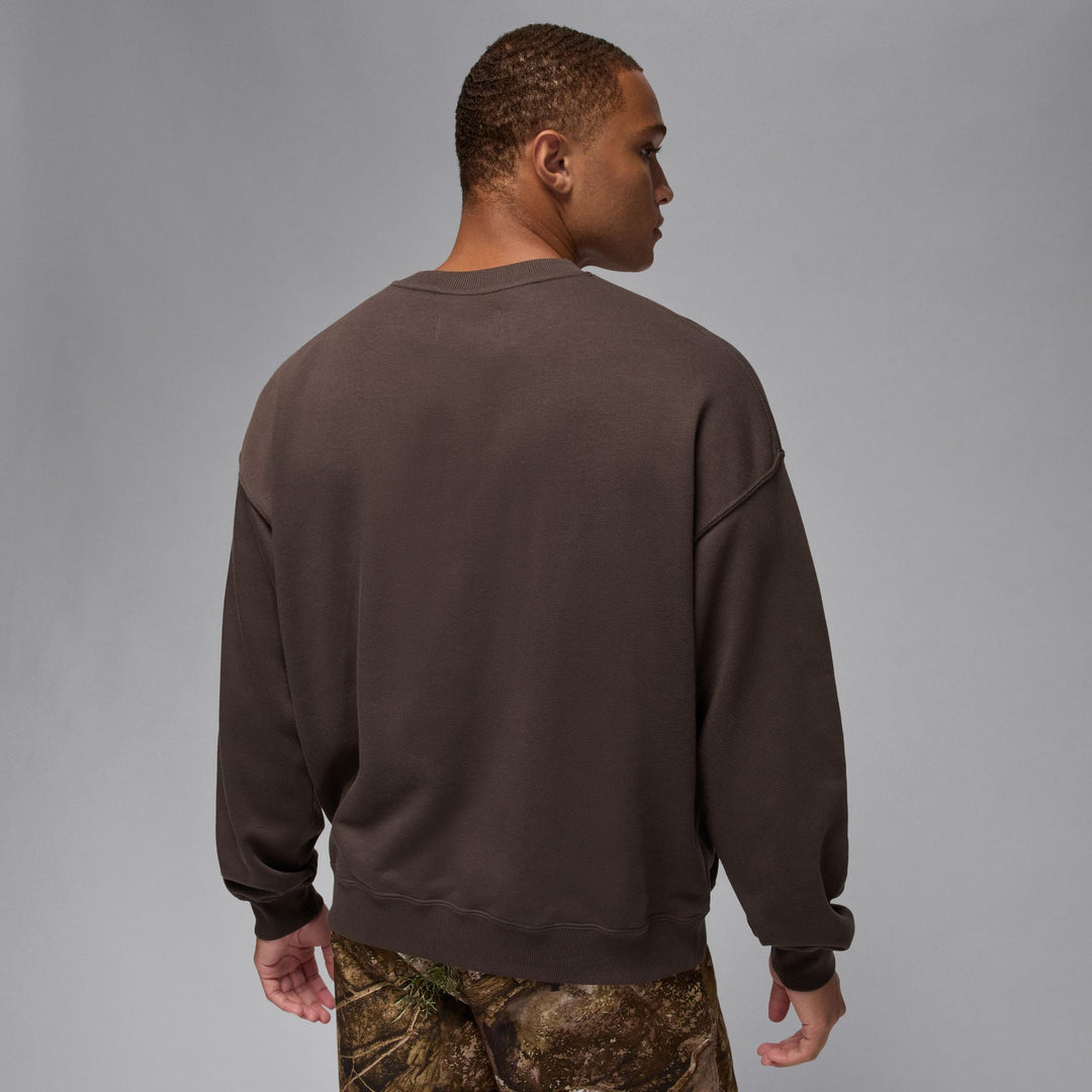 Men's Jordan Brooklyn French Terry Realtree Crew-Neck Sweatshirt - Baroque Brown/Sail 1