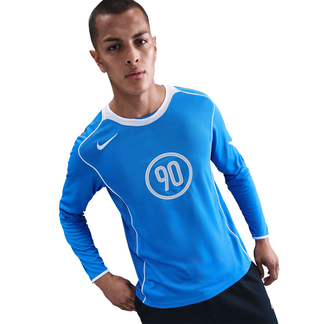 Men's Nike Total 90 Dri-FIT Long-Sleeve Soccer Top - Light Photo Blue/White/White/White 1