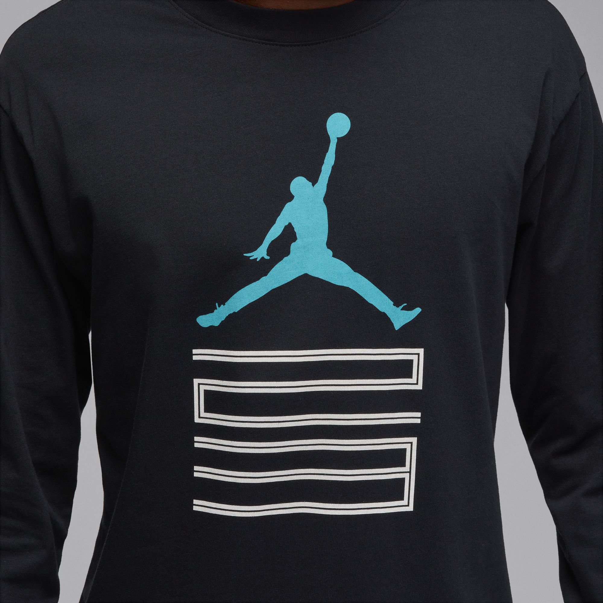 Men's Jordan Brooklyn AJ11 Graphic Long-Sleeve T-Shirt - Black 4