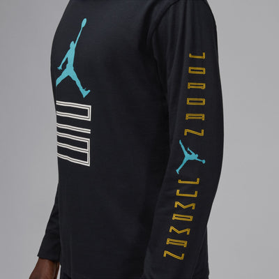 Men's Jordan Brooklyn AJ11 Graphic Long-Sleeve T-Shirt - Black 5