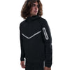 Men's Nike Tech Full-Zip Fleece Windrunner Jacket with Reflective Design Accents - Black