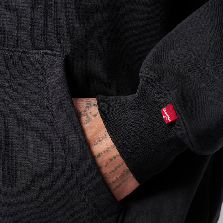 Unisex Jordan x Levis Full-Zip Hoodie - Black/Pale Ivory/Gym Red 4