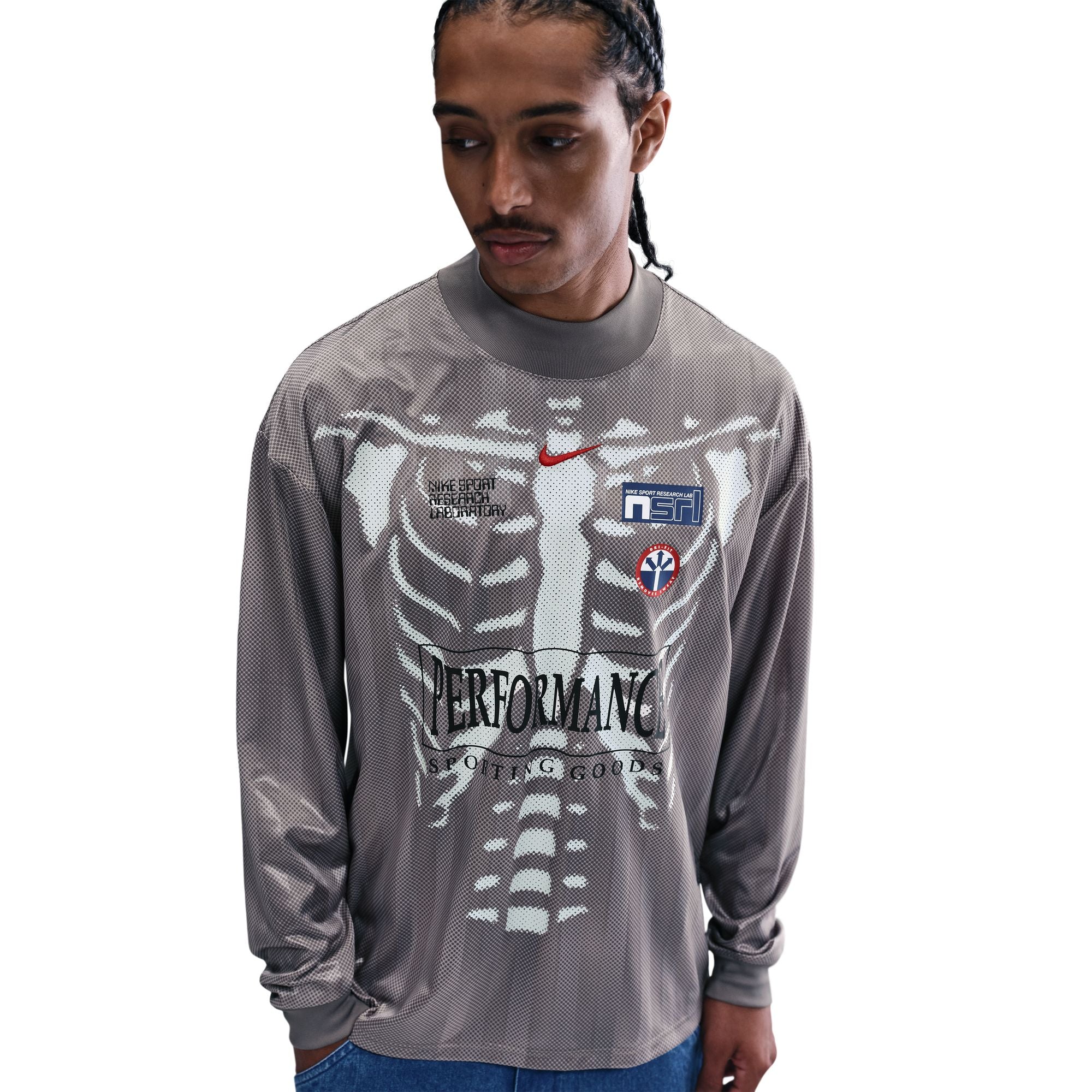 Men's Nike Dri-FIT Combine Performance Long-Sleeve Jersey T-Shirt