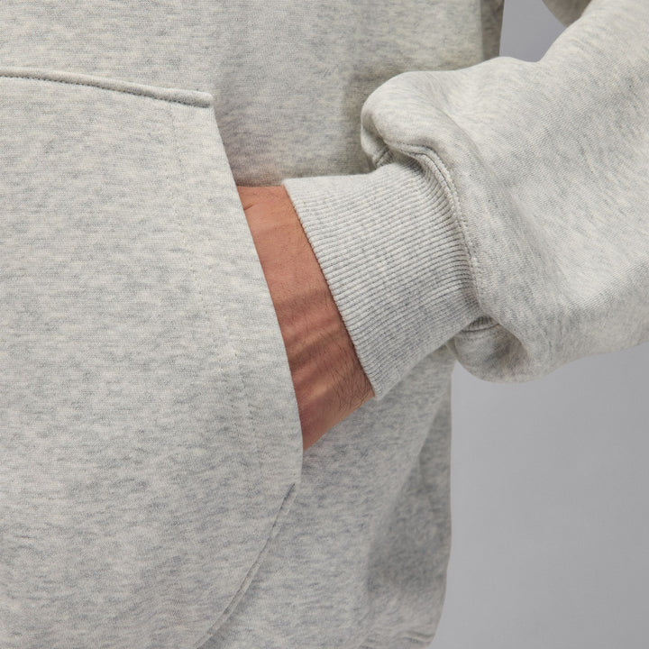 Mens Jordan Brooklyn Oversized Pullover Fleece Hoodie - Grey 4