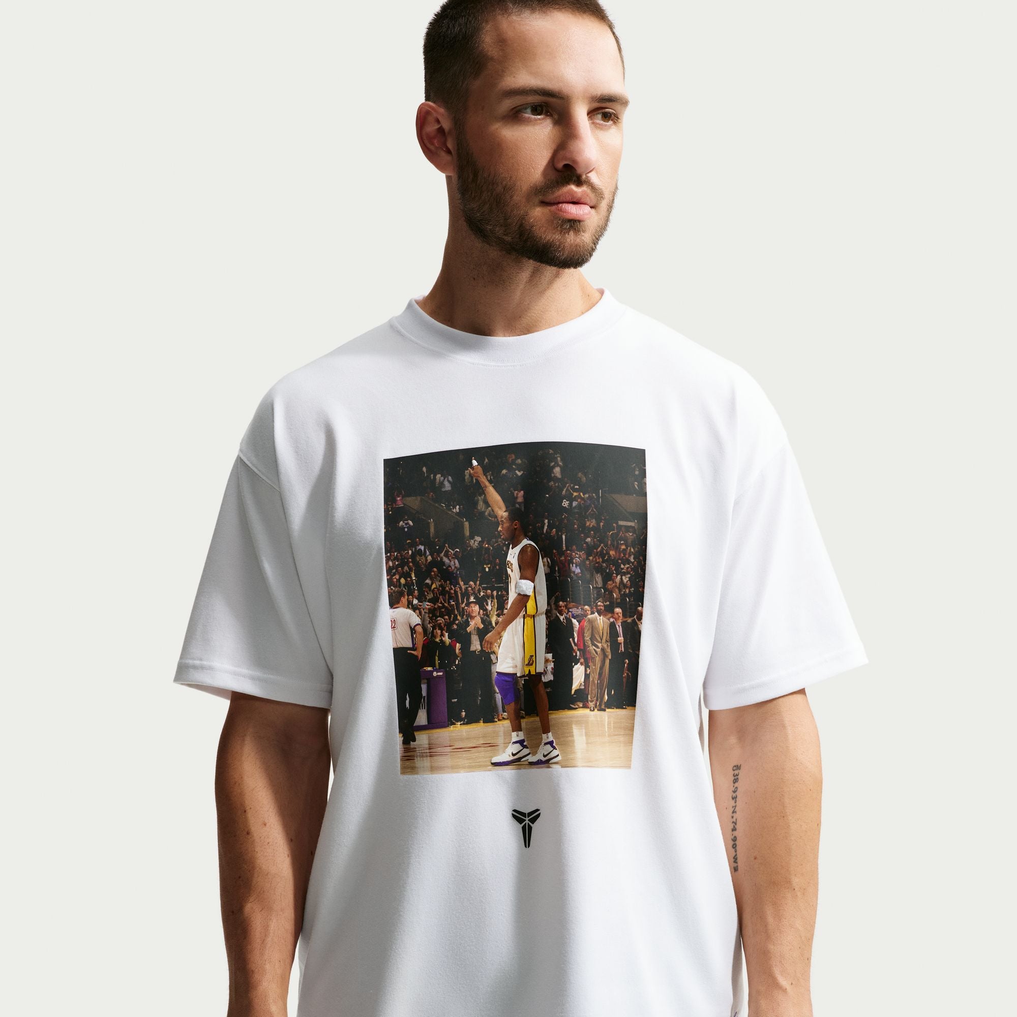 Men's Nike Kobe Dri Fit Short Sleeve T-Shirt - White 3