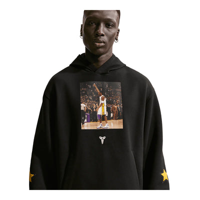 Men's Nike Kobe Dri-FIT Fleece Pullover Hoodie - Black/White 1