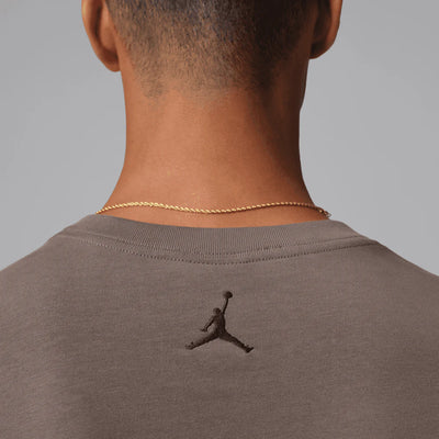 Men's Air Jordan M J Oversized Long Sleeve Tee - Cave Stone 4