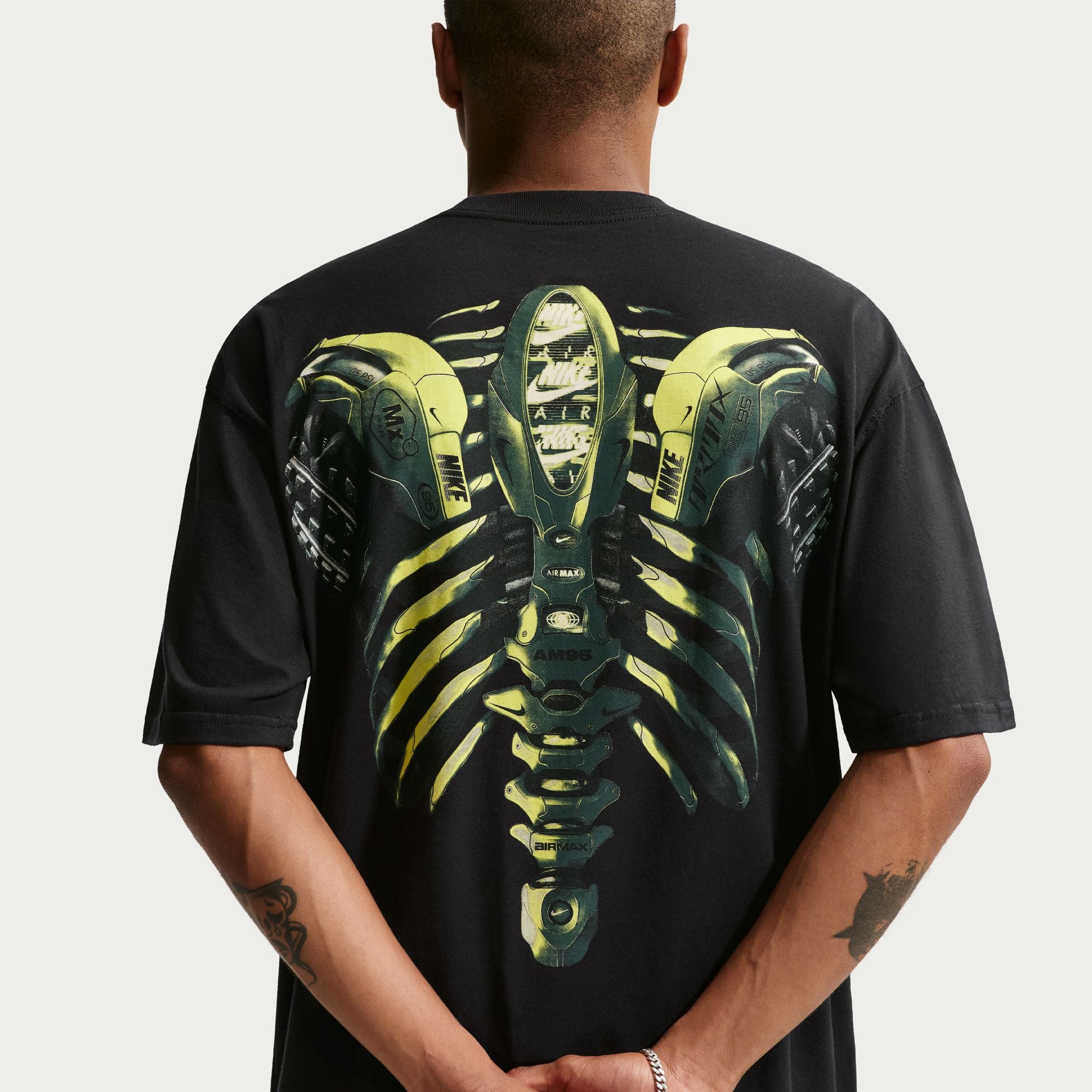 Men's Nike Sportswear Max90 T-Shirt - Black/Volt 3