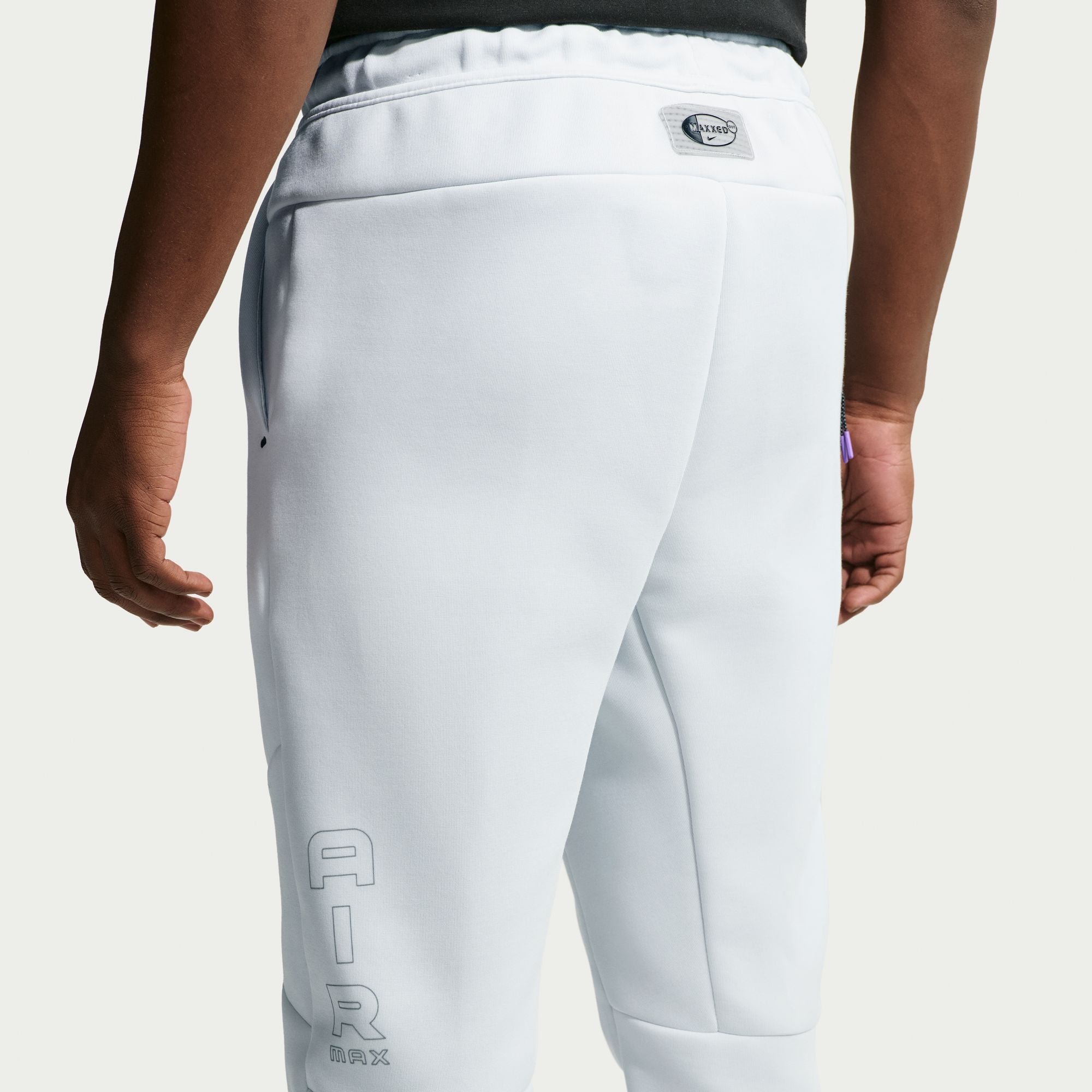 Men's Nike Tech Fleece Air Max Jogger Pants - Off White/Bright Violet 3