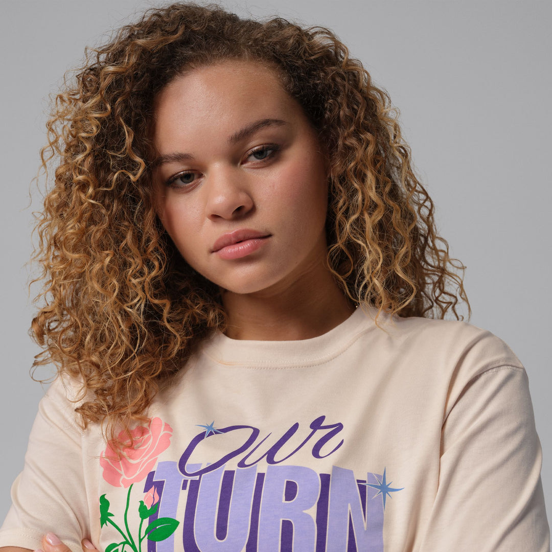 Womens Jordan “Our Turn” Graphic T-Shirt - Chalk 2