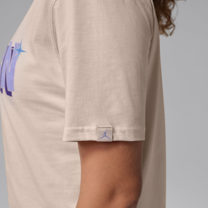 Womens Jordan “Our Turn” Graphic T-Shirt - Chalk 4
