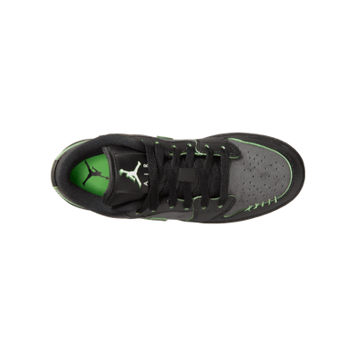 Big Kid's Air Jordan 1 Low SE Black/Scream Green/Dark Smoke Grey/Black IQ5229-001