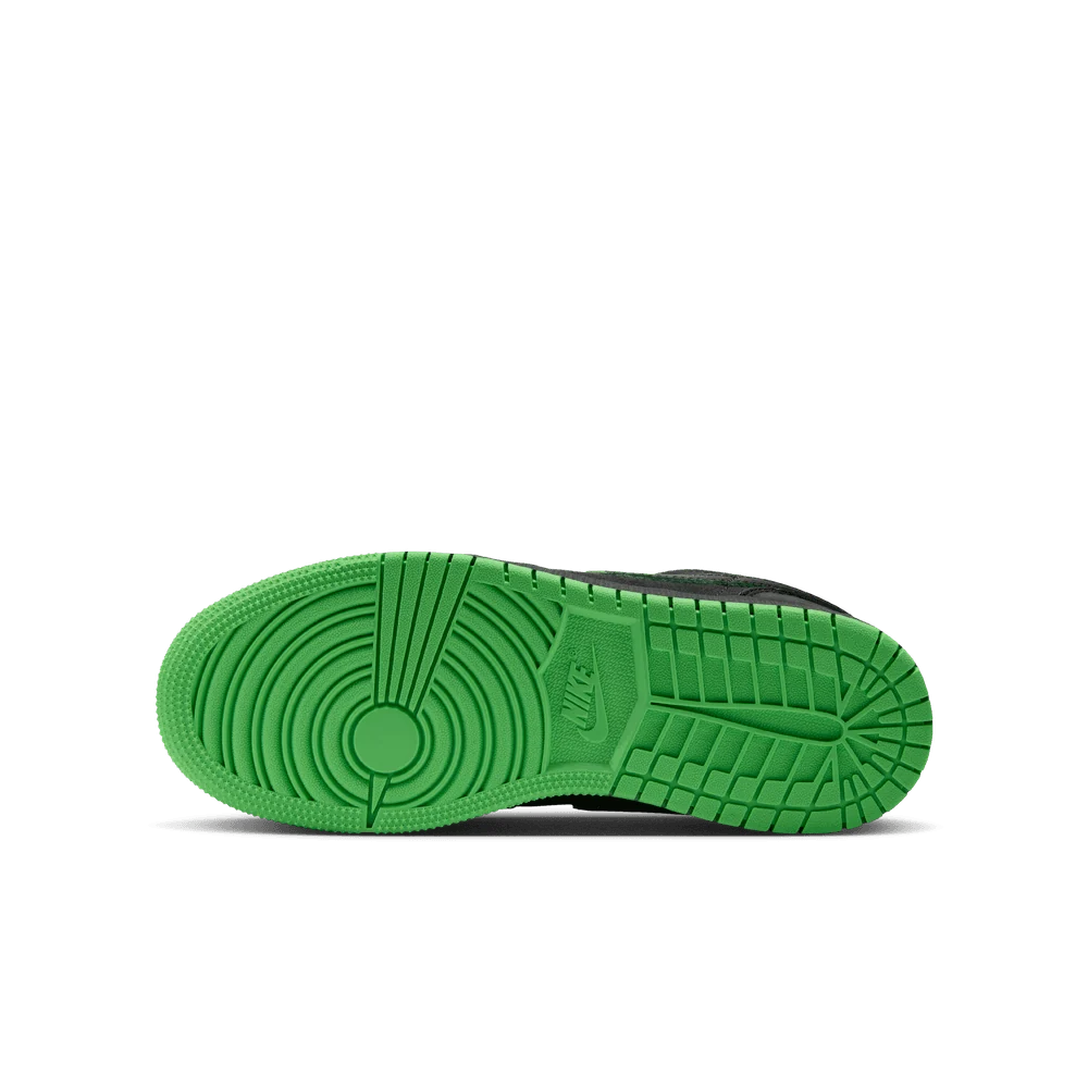 Big Kid's Air Jordan 1 Low SE Black/Scream Green/Dark Smoke Grey/Black IQ5229-001