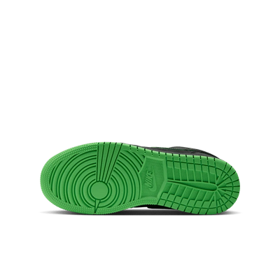 Big Kid's Air Jordan 1 Low SE Black/Scream Green/Dark Smoke Grey/Black IQ5229-001