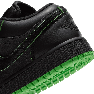 Big Kid's Air Jordan 1 Low SE Black/Scream Green/Dark Smoke Grey/Black IQ5229-001