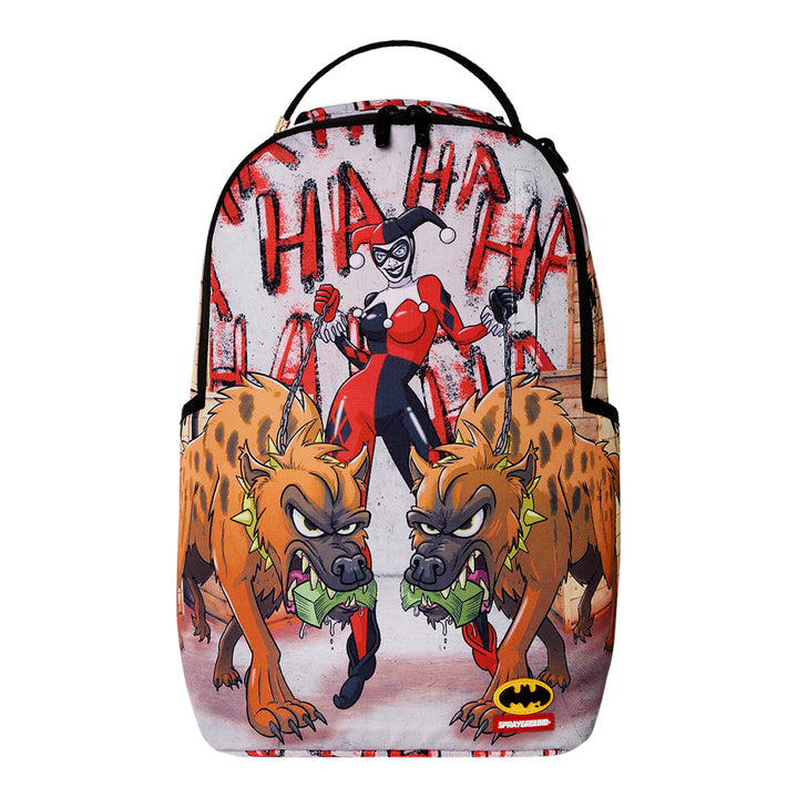 Sprayground Harley Quinn With Hyenas DLXR Backpack 1