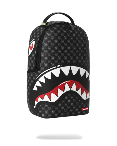 Sprayground Sharks in Paris Wtf Bubbly Black Check Backpack