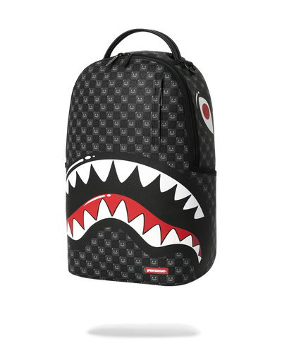 Sprayground Sharks in Paris Wtf Bubbly Black Check Backpack