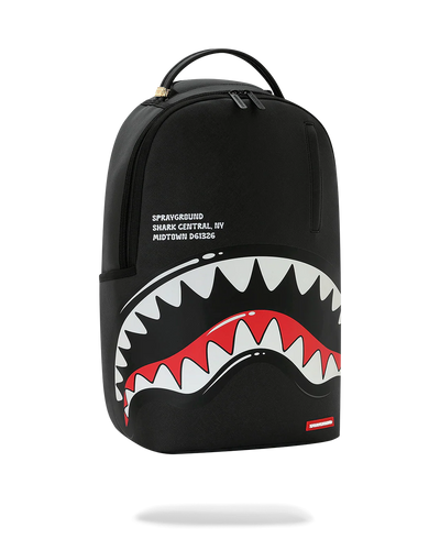 Sprayground Shark Central Bubble Shark Backpack - Black