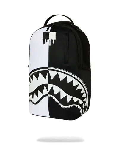 Sprayground Shark Central Black & White Stencil Backpack