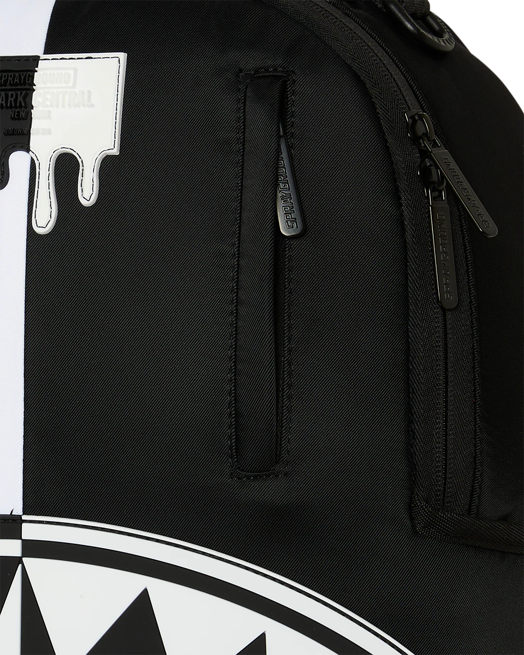 Sprayground Shark Central Black & White Stencil Backpack