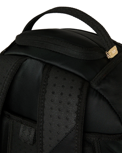 Sprayground Shark Central White Stencil Shark Black Nylon Back Backpack