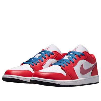Women's Air Jordan 1 Low Track Red/White/Desert Berry/True Blue DC0774-608