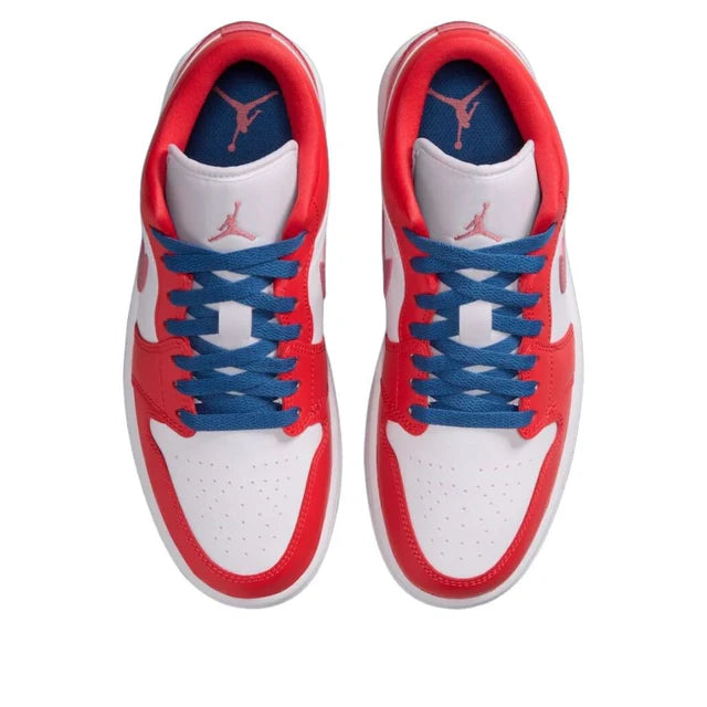 Women's Air Jordan 1 Low Track Red/White/Desert Berry/True Blue DC0774-608