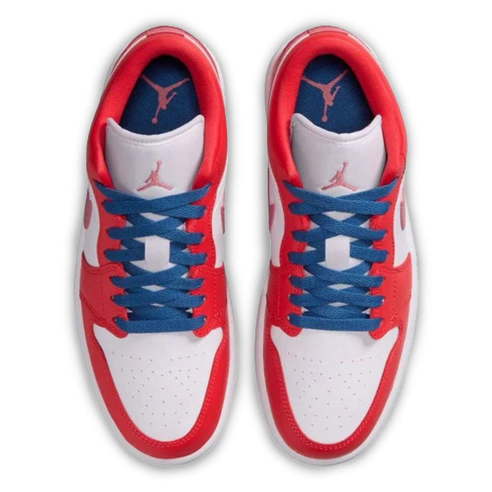 Women's Air Jordan 1 Low Track Red/White/Desert Berry/True Blue DC0774-608
