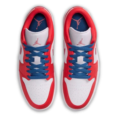 Women's Air Jordan 1 Low Track Red/White/Desert Berry/True Blue DC0774-608