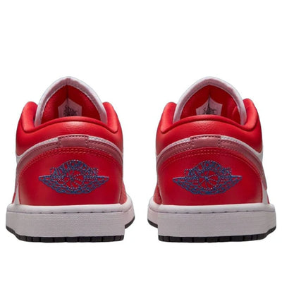 Women's Air Jordan 1 Low Track Red/White/Desert Berry/True Blue DC0774-608