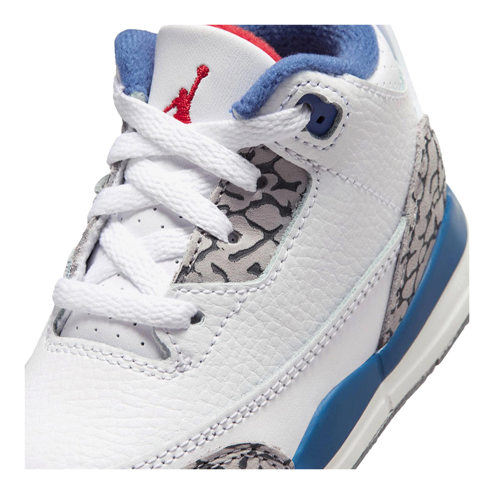 Toddler Air Jordan 3 Retro True Blue White/Varsity Red/True Blue/Cement Grey/Anthracite DM0968-104