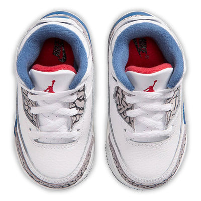 Toddler Air Jordan 3 Retro True Blue White/Varsity Red/True Blue/Cement Grey/Anthracite DM0968-104