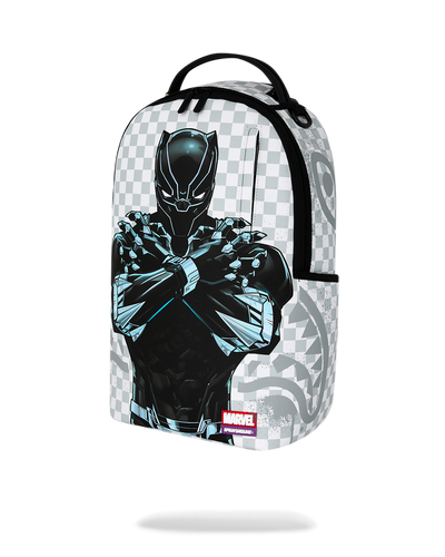 Sprayground Marvel Black Panther Wakanda Forever On White Check Backpack
