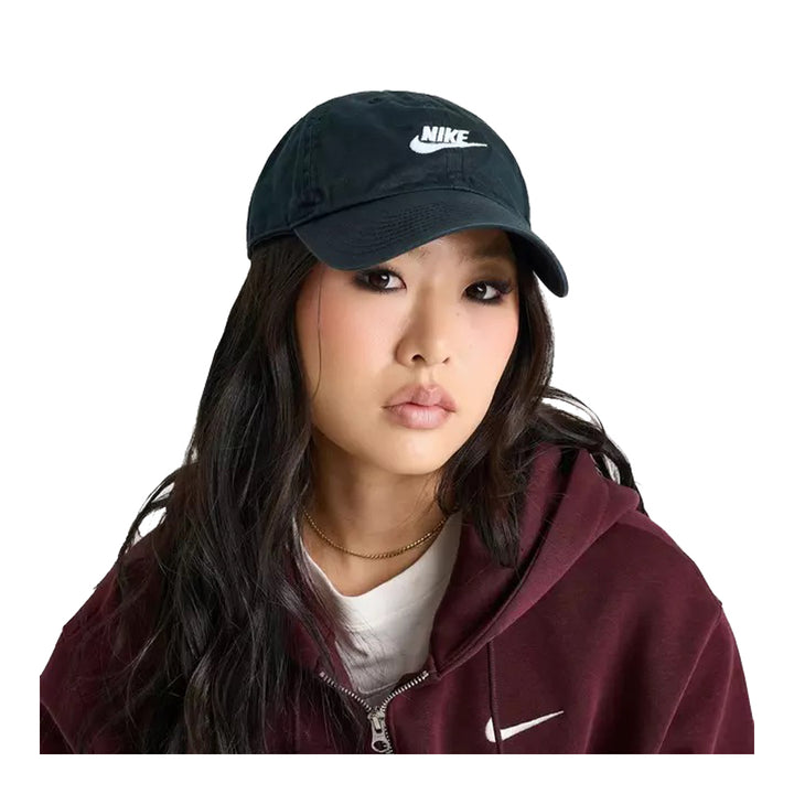 Unisex Nike Club Unstructured Futura Wash Cap - Black &amp; White 1